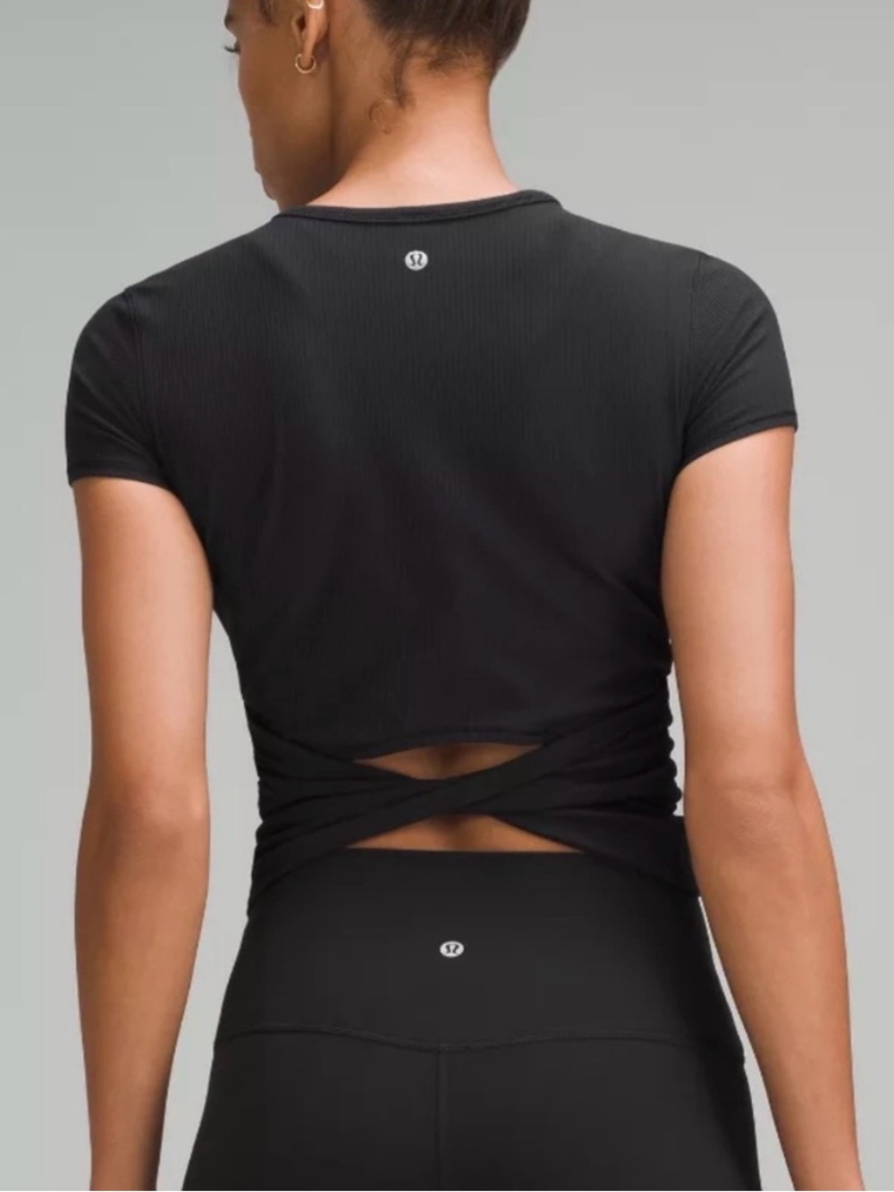 lululemon athletica Black All It Takes Back-Twist T - Silky - NWT - Size 10